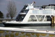 Die Rampe bei der Fähreanlegestelle in Romanshorn hat heute Mittag nicht funktioniert. (Bild: (Reto Martin))