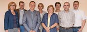 Die Nominierten der FDP Grabs für die kommenden Wahlen: (von links) Jeanette Mösli, Christian Eggenberger, Niklaus Lippuner, Karin Blümli, Monika Sormani, Brigitte Tinner, Ulrich Sturzenegger, Christof Tinner. (Bild: pd)