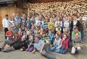 Zum zehnten Mal verbringen die Jugendmusikformationen aus Buchs-Räfis, Sennwald und Ettenhausen in Stein eine Lagerwoche. Gemeinsam proben sie fleissig für das Abschlusskonzert. (Bild: PD)