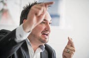 Raphael Frei, der neue Präsident der FDP St. Gallen, im Interview mit dem Tagblatt im Zeughaus Ebnet in Herisau, aufgenommen am Freitag, 28. Oktober 2016. © Benjamin Manser / TAGBLATT (Bild: Benjamin Manser (Herisau, 28. Oktober 2016))