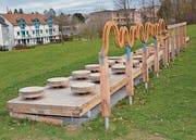Die Münzbahn im Vordergrund, der Chaosweg im Hintergrund.