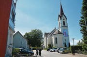 Der Platz vor der Kirche in St. Pelagiberg ist Ende Juni Schauplatz der nächsten Gemeindeversammlung von Hauptwil-Gottshaus. (Bild: Georg Stelzner)