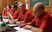 Der Vorstand des Gewerbevereins Märstetten. (Bild: Werner Lenzin)