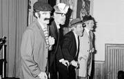 Die Rorschacher Cliquen «Ständerlämps» und «Hagediese» sowie die Goldacher «d’Lehrer» (von oben). (Bilder: D-J Stieger (1988/1987))