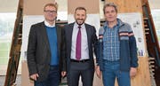 Demonstrieren Einigkeit: Jeremias Treu, evangelischer Pfarrer in Kirchberg, Bekim Alimi, Imam in Wil, und Albin Rutz, katholischer Pfarrer der Seelsorgeeinheit Bazenheid-Gähwil-Kirchberg. (Bild: Beat Lanzendorfer)