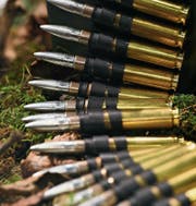 Munition des Schweizer Rüstungsunternehmens Ruag. (Bild: EPA)