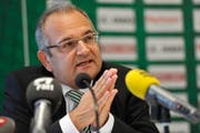 Mit Bill B. Mistura verlässt eine umstrittene Figur den FC St.Gallen. (Bild: Ralph Ribi/Archiv)