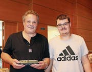 Peter Fischer mit seinem Sohn Michael.