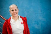 Julie Zogg beendet das Olympia-Rennen auf Platz sechs. (Bild: JEAN-CHRISTOPHE BOTT (KEYSTONE))