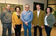 Die VSBB-Schulbehörde: Benno Rast, Tanja Schild, Thomas Bitschnau, Beat Schenk und Liselore Papadopoulos. (Bild: Mario Testa (Februar 2017))
