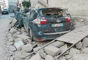 epa05609913 A view of Norcia village destroyed after the strong earthquake in central Italy, Umbria Region, 30 October 2016. A 6.6 magnitude earthquake struck 6km north of Norcia, Italy, on 30 October 2016. EPA/MATTEO GUIDELLI (Bild: MATTEO GUIDELLI (EPA))