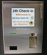 Der 24-h-Check-in-Automat. (Bild: pd)