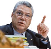 Filippo Lombardi wird am nächsten Montag zum Ständeratspräsidenten gewählt. (Bild: Keystone)