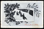 Diese am 24. Dezember 1917 in Genf abgestempelte Weihnachtsgrusskarte erreichte Christian Rhyner jun. in Räfis.