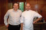 Thomas Dolp (links) und Jim Billet freuen sich auf die neue Herausforderung im «Schlössli Sax». (Bild: PD)