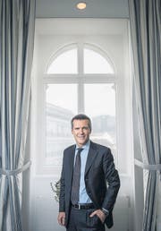 «Der Finanzplatz muss attraktiv bleiben für ausländische Investoren»: Lukas Gähwiler, Chef der UBS Schweiz. (Bild: Urs Bucher)