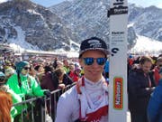 Luca Egloff genoss die Skiflug-Tage in Planica sichtlich. (Bild: PD)