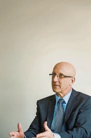 Urs Manser, Verwaltungsratspräsident der Wärme Frauenfeld AG, im Gespräch. (Bild: Reto Martin)