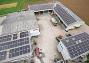 Die Solarstromanlage auf dem Werkhof in Sulgen. (Bild: Reto Martin)