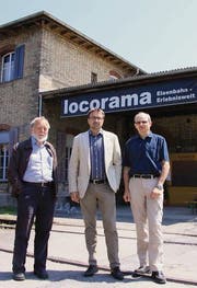 Uwe Moor, David H. Bon und Jürg Fetzel wollen das Locorama in eine neue Zukunft führen. (Bild: Michèle Vaterlaus)