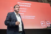 Christian Levrat, Präsident der SP Schweiz, kann sich entspannen: Die Regierungsbeteiligung der SP ist trotz deren relativer Radikalität nicht ernsthaft in Frage gestellt. (Bild: URS FLUEELER (KEYSTONE))