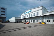 Der Standort Altenrhein von Stadler, am Dienstag, 4. April 2017, in Altenrhein. (Bild: Benjamin Manser)
