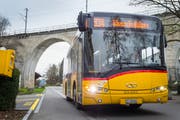 Ein Postauto auf dem Weg nach Weinfelden. (Bild: Andrea Stalder)