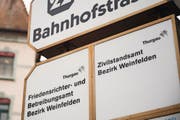 Das Zivilstandsamt in Weinfelden würde bei einer Standortreduktion wohl geschlossen. (Bild: Thi My Lien Nguyen)