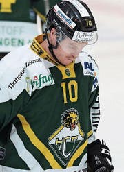 Der Kanadier Cam Braes war der einzige Torschütze auf Seiten des HC Thurgau. (Bild: Mario Gaccioli)
