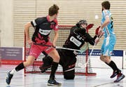 Thurgaus Goalie Yanick Altwegg war im zweiten Halbfinalspiel in Sarnen ein grosser Rückhalt. (Bild: Mario Gaccioli (Weinfelden, 25. Februar 2018))