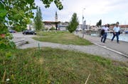 An dieser Stelle an der Hafenpromenade soll das Hotel zu stehen kommen. (Bild: Archiv)