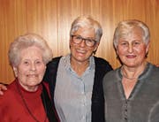 Maria Vattioni, Heidi Schwarzkopf und Marti Nüesch (von links). (Bild:PD)