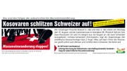 Für dieses Inserat wurden der ehemalige SVP-Generalsekretär und seine damalige Stellvertreterin verurteilt. (Bild: Archiv)