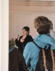 Die Architektin Dorothee Bachmann war für die Bauleitung zuständig. (Bild: cal)