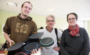 Mirco Thiel und Niklaus Hagenbüchle aus Frauenfeld mit Regula Glauser aus Uster. (Bilder: Christof Lampart)