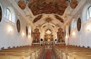 Innenteil und Decke der Wallfahrtskirche Dreibrunnen sollen renoviert werden. (Bild: PD)