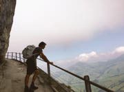 Roger Federer bei seiner Alpstein-Tour im Herbst 2016. (Bild: PD)