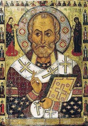 Nikolaus von Myra auf einer russischen Ikone aus dem 13. Jahrhundert. (Bild: pd)