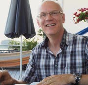 Freut sich über den Zustupf der Migros in die Clubkasse: Andrea Paoli, Präsident und Gründer der Filmfreunde Müllheim. (Bild: Severin Schwendener)