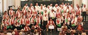 Der stattliche Seniorenchor Weinfelden bei seinem Konzert in der katholischen Kirche Berg. (Bild: PD)
