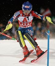 Jung und schnell: Mikaela Shiffrin deklassiert die Konkurrenz auch im Slalom von Flachau. (Bild: Giovanni Auletta/AP)