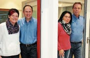 Führen das Unternehmen gemeinsam in eine gute Zukunft: Luzia und Robert Fuchs, Marlies und Kurt Gautschi. (Bild: Christof Lampart)