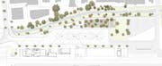 Das attraktive Bauland (ganz rechts) der Stadt Buchs liegt am Bahnhof nördlich des neuen Bushofs.Bild: PD (Bild: PD)