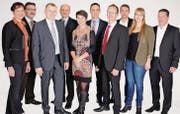 Die Kandidatinnen und Kandidaten für die Wahl in den Kantonsrat der CVP Region Rorschach. (Bild: zVg)