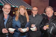 Daniel und Karin Zäch, Marcel Schneider, Roland P. Poschung. (Bilder: Philipp Haag)