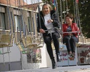 Edith Hess, Marktverantwortliche, und Gemeinderätin Ursula Rütsche (Volkswirtschaft) wollen hoch hinaus. (Bild: Werner Grüninger)