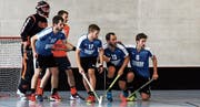 Der ganze Block der Rangers kümmert sich hier um die Defensive. Bild: Michael Vetsch