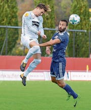 Basil Stillhart und die Wiler kamen gegen Kristian Kuzmanovics Wohlen nicht zum ersten Auswärtssieg der Saison. (Bild: Gianluca Lombardi)