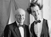 Ernst Hüberli (links), Dirigent, und Gabor Vosteen, Artist (Bild: alttoggenburger)