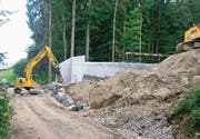Vor einem Jahr wurde mit dem Bau des Reservoirs begonnen. (Bild: PD)